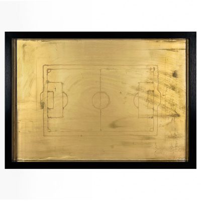 Golden Game - Cm. 125.5x88.5 -  Acrylic and Epoxy Resin on Wood